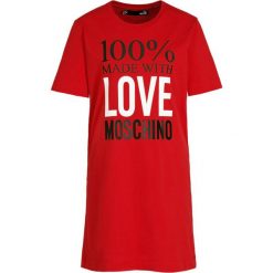 Sukienka codzienna LOVE MOSCHINO W5A0208M 3517. Czarne sukienki damskie Love Moschino, na co dzień, m, bez wzorów, z bawełny, bez kołnierzyka, bez rękawów, proste. W wyprzedaży za 319,00 zł.