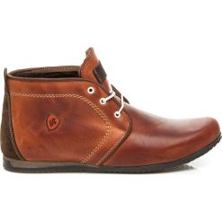 ELEGANCKIE OBUWIE MĘSKIE - odcienie brązu i beżu. Brązowe buty wizytowe męskie marki LUCCA. Za 199,90 zł.
