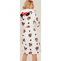 Szlafrok Minnie Mouse - Biały. Białe szlafroki damskie marki House, z motywem z bajki. Za 99,99 zł.