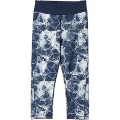 Adidas Legginsy 3/4 Drop 1 granatowo-białe r. L (AY6195). Białe legginsy sportowe damskie marki Adidas, l. Za 175,50 zł.