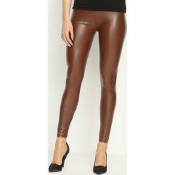 Brązowe Legginsy Formfitting. Czarne legginsy marki Born2be, l. Za 34,99 zł.