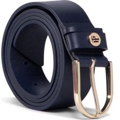 Pasek Damski TOMMY HILFIGER - Classic Belt 3.5 AW0AW08000 CJM. Niebieskie paski damskie TOMMY HILFIGER, w paski, ze skóry. Za 229,00 zł.