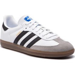 Buty adidas - Samba Og B75806 Ftwwht/Cblack/Cgrani. Białe buty sportowe męskie Adidas, na co dzień, bez wzorów, z zamszu, klasyczne, bez zapięcia. W wyprzedaży za 259,00 zł.