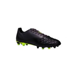 Buty do piłki nożnej Agility 700 FG skórzane korki na suchą nawierzchnię. Czarne bez kategorii marki KIPSTA, z poliesteru, do piłki nożnej. Za 129,99 zł.