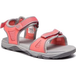 Sandały JACK WOLFSKIN - Acora Beach Sandal G 4030011 D Sugar Coral. Różowe sandały dziewczęce Jack Wolfskin, ze skóry ekologicznej, bez zapięcia. W wyprzedaży za 169,00 zł.