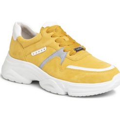 Sneakersy GABOR - 43.470.13 Sun Kombi. Żółte półbuty damskie Gabor, bez wzorów, ze skóry, bez obcasa, na płaskiej podeszwie, bez zapięcia. Za 579,00 zł.