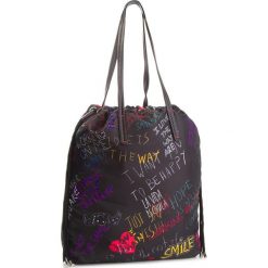 Torebka DESIGUAL - 18WAXF50 2000. Brązowe torebki klasyczne damskie marki Desigual, w paski, z materiału. W wyprzedaży za 189,00 zł.