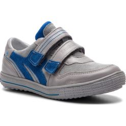 Sneakersy RENBUT - 33-4325 Jasny Popiel. Szare trampki chłopięce RenBut, bez wzorów, ze skóry, na rzepy. W wyprzedaży za 149,00 zł.