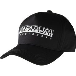 Czapka z daszkiem Napapijri. Czarne czapki męskie Napapijri, bez wzorów, klasyczne. Za 89,00 zł.
