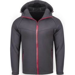 Kurtka męska softshell grafitowy Recea. Szare kurtki męskie Recea, xl, bez wzorów, z bawełny, bez kaptura. W wyprzedaży za 89,99 zł.
