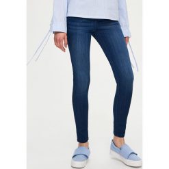Spodnie z wysokim stanem: Jeansy skinny low waist - Granatowy