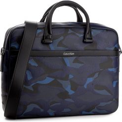 Torba na laptopa CALVIN KLEIN BLACK LABEL - Elias Slim Laptop Bag K50K502271 910. Niebieskie plecaki męskie marki Calvin Klein Black Label. W wyprzedaży za 449,00 zł.