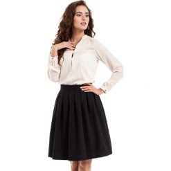 Czarna Spódnica Midi z Plisowaniami. Czarne spódniczki damskie Molly.pl, na co dzień, s, bez wzorów, z wiskozy, eleganckie, długie, midi, proste. Za 95,90 zł.