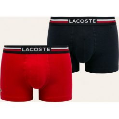Lacoste - Bokserki (2-pack). Czarne bokserki męskie Lacoste, bez wzorów, z bawełny. W wyprzedaży za 99,90 zł.