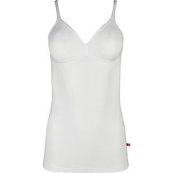 Top z biustonoszem Huber Fine Cotton 016200. Koszulki damskie HUBER, bez wzorów, bez kołnierzyka, bez rękawów. Za 139,00 zł.