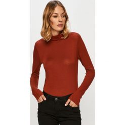 Only - Longsleeve. Czarne bluzki damskie ONLY, s, bez wzorów, z elastanu, casualowe, z golfem. Za 89,90 zł.