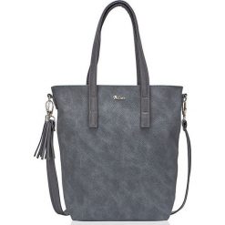 Torebka damska worek shopper MILTON ML02 ciemnoszara - ciemny szary. Szare torby damskie na zakupy Milton, w paski, ze skóry ekologicznej, na ramię, bez dodatków. Za 109,99 zł.