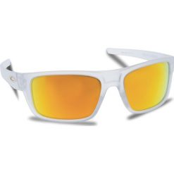 Okulary przeciwsłoneczne OAKLEY - Drop Point OO9367-0560 Matte Clear/Fire Iridium. Białe okulary przeciwsłoneczne męskie aviatory Oakley, z tworzywa sztucznego. W wyprzedaży za 479,00 zł.