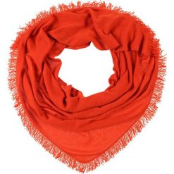 Poncza: Johnstons Cashmere FRINGED TRIANGLE SCARF Ponczo amaranth