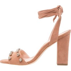 Rzymianki damskie: Loeffler Randall ELAYNA RHINESTONES Sandały na obcasie deep blush