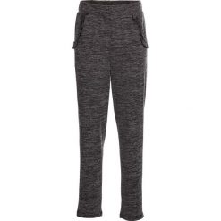 Spodnie shirtowe z falbanami bonprix antracytowy melanż. Spodnie damskie bonprix. Za 49,99 zł.