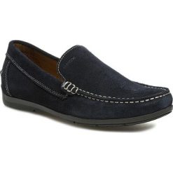 Mokasyny GEOX - U Simon A U32Q3A 00022 C4000 Niebieski. Niebieskie mokasyny męskie Geox, ze skóry, eleganckie. Za 439,00 zł.