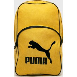 Puma - Plecak. Żółte plecaki damskie Puma, z nadrukiem, z poliesteru. Za 169,90 zł.