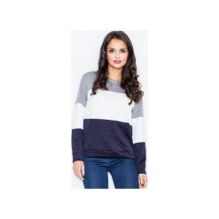Bluza M426 Granat. Niebieskie bluzy damskie FIGL, xl, bez wzorów, z długim rękawem, długie, bez kaptura. Za 99,00 zł.