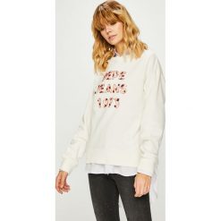 Pepe Jeans - Bluza Vickies. Szare bluzy z nadrukiem damskie marki Pepe Jeans, l, z bawełny, bez kaptura. Za 339,90 zł.