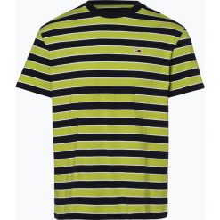 Tommy Jeans - T-shirt męski, zielony. Zielone t-shirty męskie Tommy Jeans, s, w paski, z jeansu, bez kołnierzyka. Za 139,95 zł.