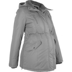 Kurtka ciążowa zimowa bonprix dymny szary. Szare kurtki damskie bonprix, na zimę, bez wzorów, z polaru, moda ciążowa. Za 199,99 zł.