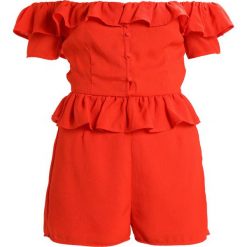 Kombinezony damskie: Fashion Union NOEL Kombinezon orange