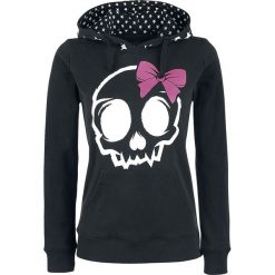 Bluzy damskie: Full Volume by EMP Skull Loop Hoodie Bluza z kapturem rozpinana damska czarny