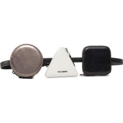 Saszetka nerka KARL LAGERFELD - 201W3231 Bk/Wt/Gnmt. Czarne nerki damskie KARL LAGERFELD, bez wzorów, ze skóry, młodzieżowe, bez dodatków. W wyprzedaży za 639,00 zł.