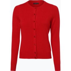Marie Lund - Kardigan damski z wełny merino, czerwony. Czerwone swetry damskie marki Marie Lund, xl, bez wzorów, z wełny, bez rękawów, bez kaptura. Za 129,95 zł.