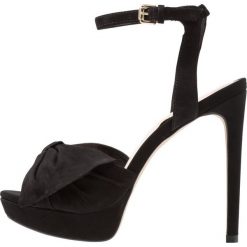 ALDO SUBLIMITY Sandały na obcasie black. Czarne sandały damskie ALDO, z materiału, na obcasie. Za 459,00 zł.