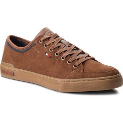 Tenisówki TOMMY HILFIGER - Core Suede Lace Up S FM0FM01898 Cognac 606. Brązowe tenisówki męskie TOMMY HILFIGER, z gumy. W wyprzedaży za 309,00 zł.