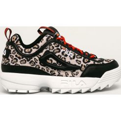 Fila - Buty Disruptor Animal. Czarne buty sportowe damskie Fila, bez wzorów, z gumy, sportowe. W wyprzedaży za 359,90 zł.