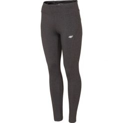 Legginsy skórzane: Legginsy treningowe damskie SPDF302 – czarny melanż