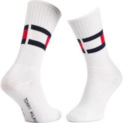 Skarpety Wysokie Unisex TOMMY HILFIGER - 481985001 White 300. Białe skarpetki damskie TOMMY HILFIGER, bez wzorów, z elastanu. Za 44,99 zł.