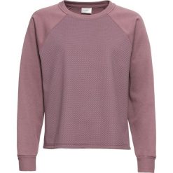 Bluza z połyskującego materiału bonprix matowy fioletowy. Fioletowe bluzy damskie bonprix, bez wzorów, bez rękawów, bez kaptura. Za 79,99 zł.