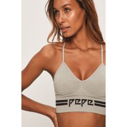 Pepe Jeans - Biustonosz sportowy Mimi. Szare biustonosze sportowe damskie Pepe Jeans, s, bez wzorów, z elastanu. Za 99,90 zł.