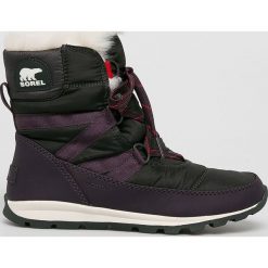 Sorel - Śniegowce Whitney Short Lace. Różowe śniegowce damskie Sorel, na imprezę, z gumy, na sznurówki. W wyprzedaży za 399,90 zł.