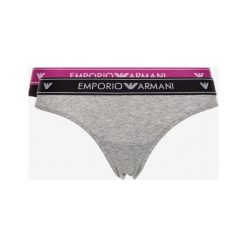 Emporio Armani 2-pack Spodenki Czarny Szary. Szare figi damskie Emporio Armani, xs, bez wzorów, z elastanu. Za 171,95 zł.