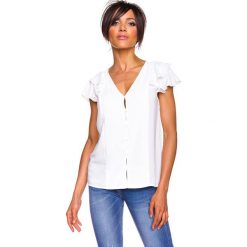 Koszulka "Etoile" w kolorze białym. Białe koszulki damskie Glamour Paris, na co dzień, s, bez wzorów, bez kołnierzyka, bez rękawów. W wyprzedaży za 109,95 zł.