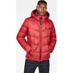 G-Star Raw - Kurtka puchowa. Czerwone płaszcze męskie G-Star RAW, xl, bez wzorów, z poliesteru, retro, krótkie, z kapturem. W wyprzedaży za 799,90 zł.
