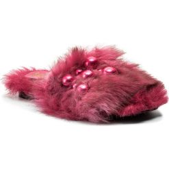 Klapki damskie: Klapki HEGO’S MILANO – 1039 Fur Fuxia