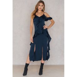 Sukienki hiszpanki: Keepsake Sukienka Midi Love Bound – Navy