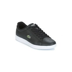 Buty Lacoste CARNABY EVO BL. Czarne trampki męskie Lacoste, bez wzorów, bez zapięcia. Za 439,00 zł.