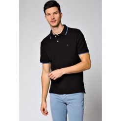 Koszulka Czarna Polo Wayne. Czarne koszulki męskie LANCERTO, xl, bez wzorów, z bawełny, klasyczne, bez rękawów. W wyprzedaży za 89,90 zł.